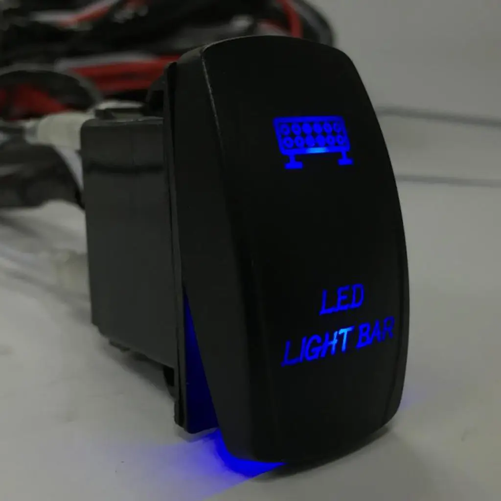 

5-контактный светодиодный переключатель Spst S001 с подсветкой, 12 В