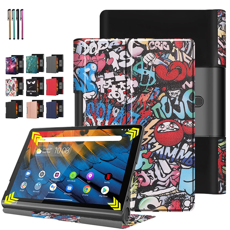 

Защитный чехол для Lenovo Yoga Smart Tab YT-X705F 10,1 дюймов, тонкий складной чехол для планшета Lenovo Yoga Tab 5