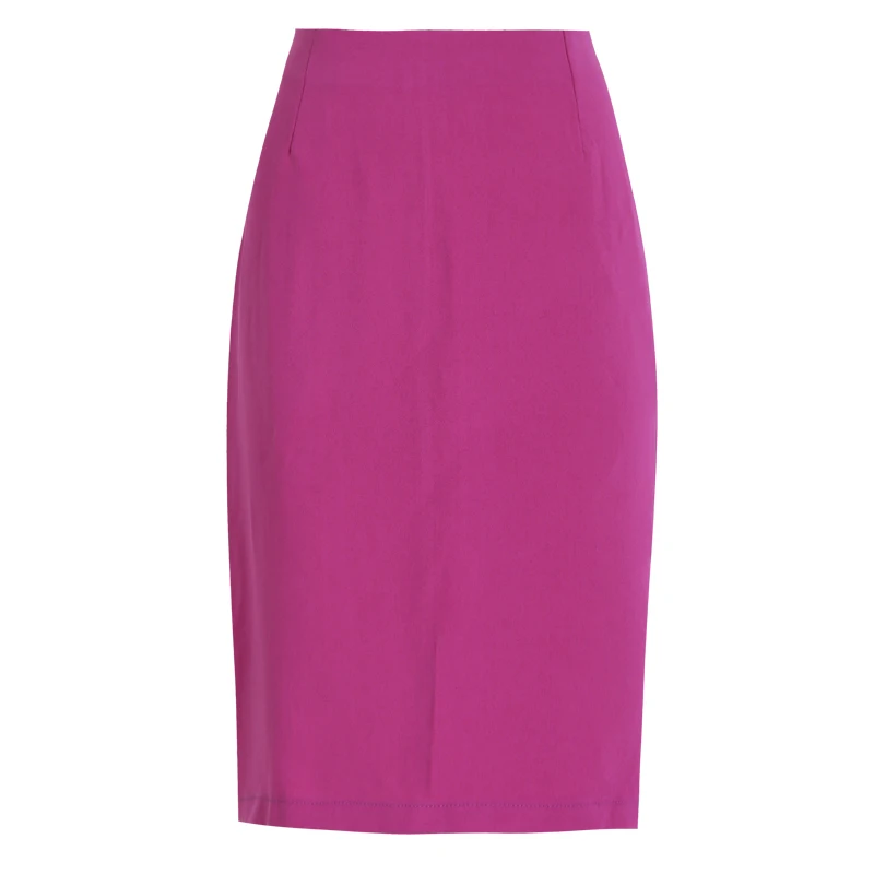 Женская юбка-карандаш с разрезом элегантная Облегающая Юбка До Колена