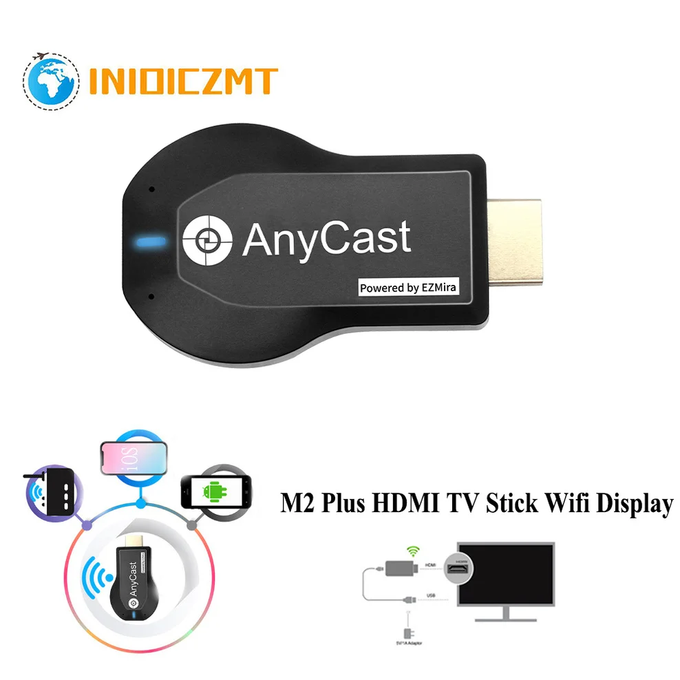 

ТВ-флешка INIOICZMT 1080P M2 Plus HDMI, Wi-Fi дисплей, ТВ-приемник Anycast DLNA, совместный экран для IOS, Android, Miracast, Airplay