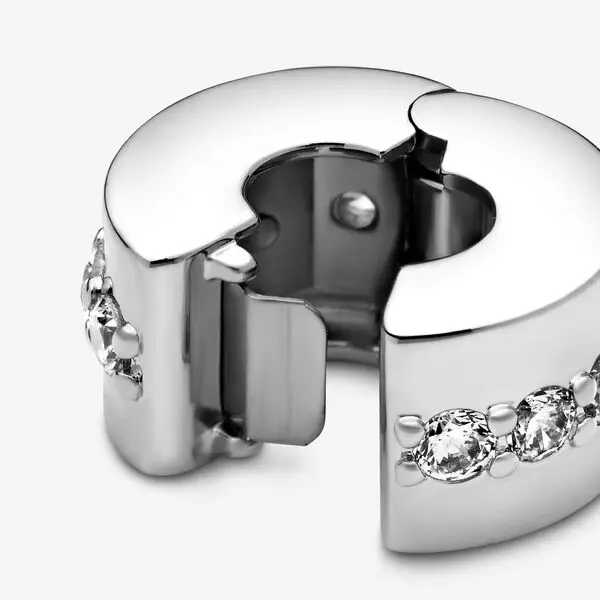 Подходит к оригиналу Pandora браслет с шармами 925 пробы серебро белый циркон Сияющий