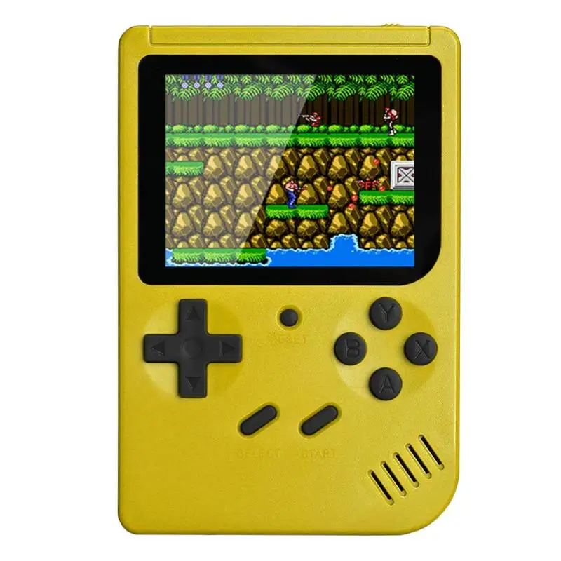 Yellow Q3 3,0 дюймов TFT цветной экран ручной ретро видео игровая консоль встроенные 500 классические игры 4 цвета Портативный Ручной игровой плеер - Цвет: Yellow