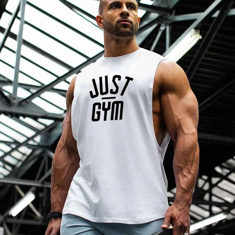Мужская майка для фитнеса Just Gym Спортивная без рукавов занятий бодибилдингом |