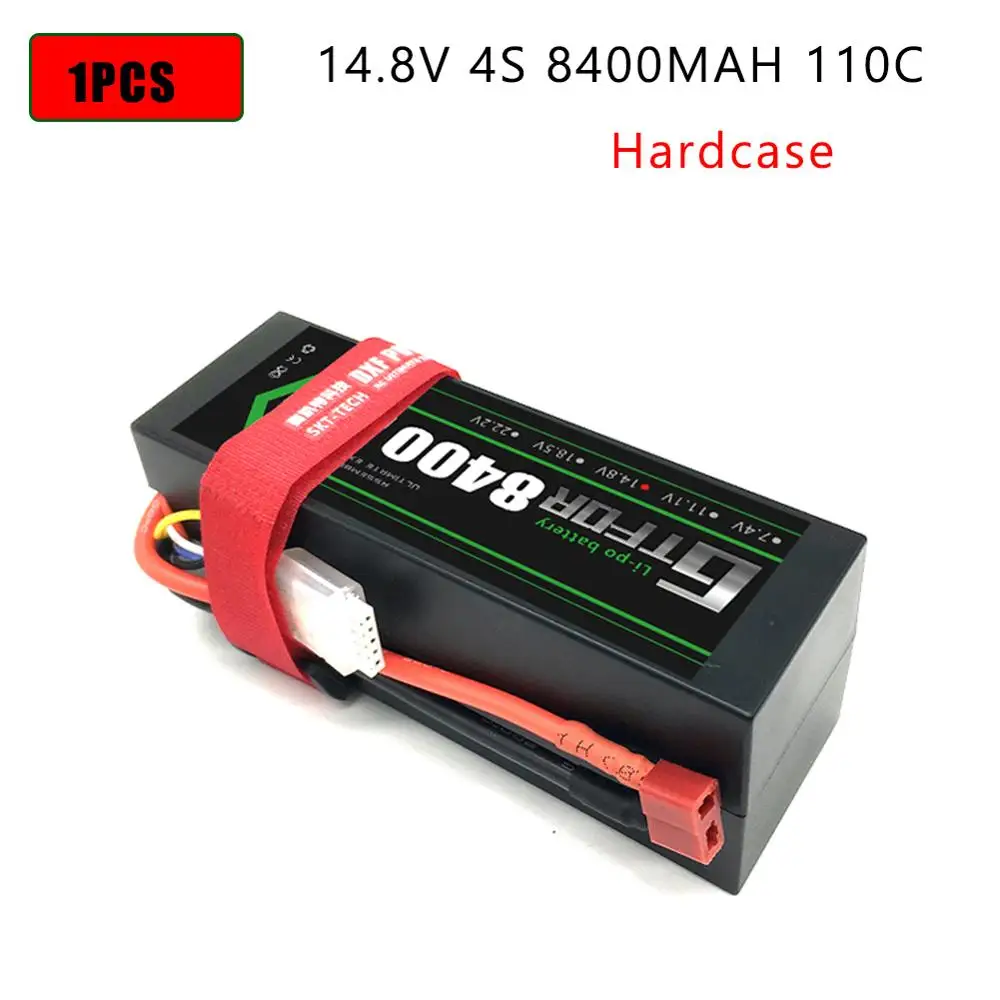 DXF Lipo батарея 4S 8000mah 8400mah 14,8 V 110C 220C Hardcase для 1/8 1/10 масштаб Электрический радиоуправляемый Багги Truggy гусеничный автомобиль