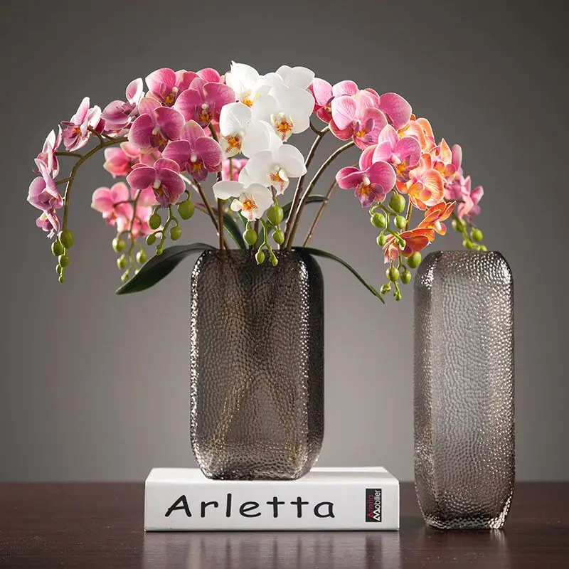 Индиго фаленопсис Баттерфляй белые орхидеи реального касания искусственный