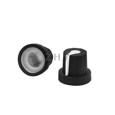 6mm Split Shaft Stereo Radio Taper Potentiometer Volume Knob Cap 2pcs | Обустройство дома