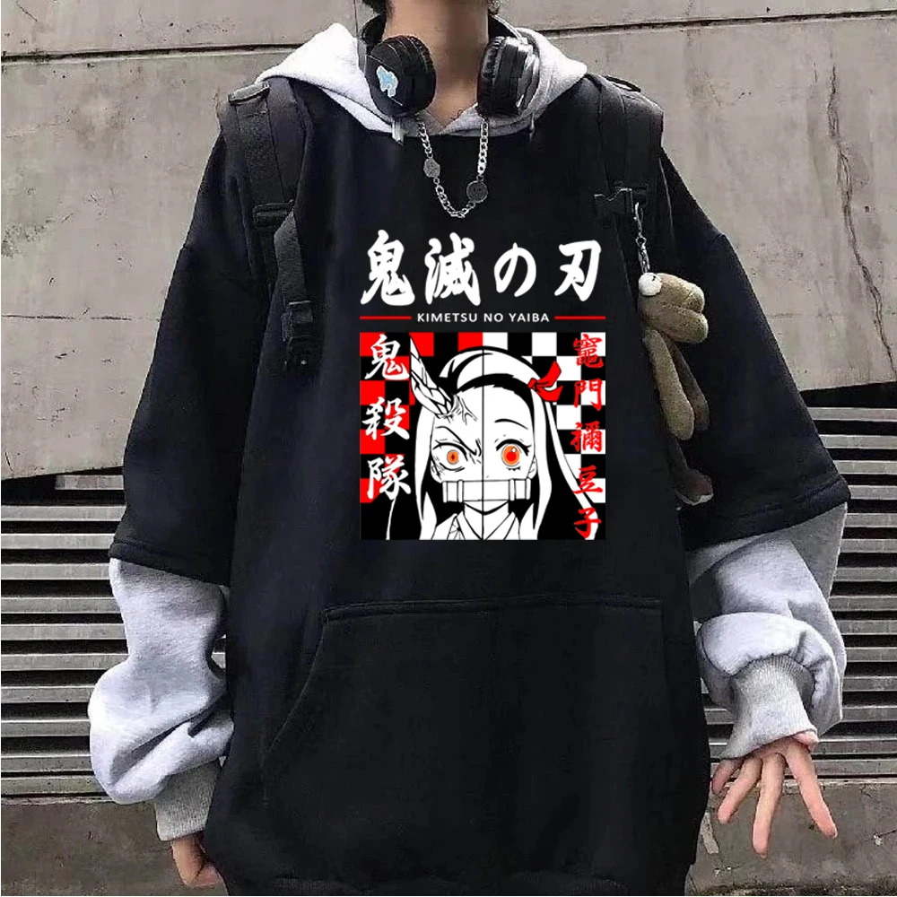 

Anime Demon Slayer Hoodie Streetwear Japanese Pullover Sweatshirt Kamado Nezuko Costume Hoodies Harajuku Sudadera