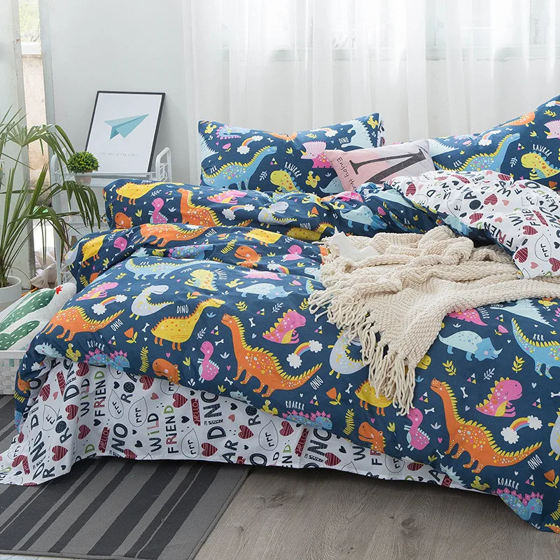 Удобные детские постельные принадлежности с рисунками из мультфильмов комплект