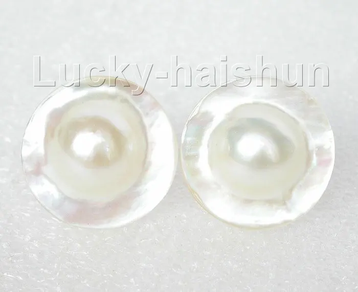 + Оптовая продажа 2 шт натуральный 20 мм белый Южно-морской жемчуг россыпью бусины |