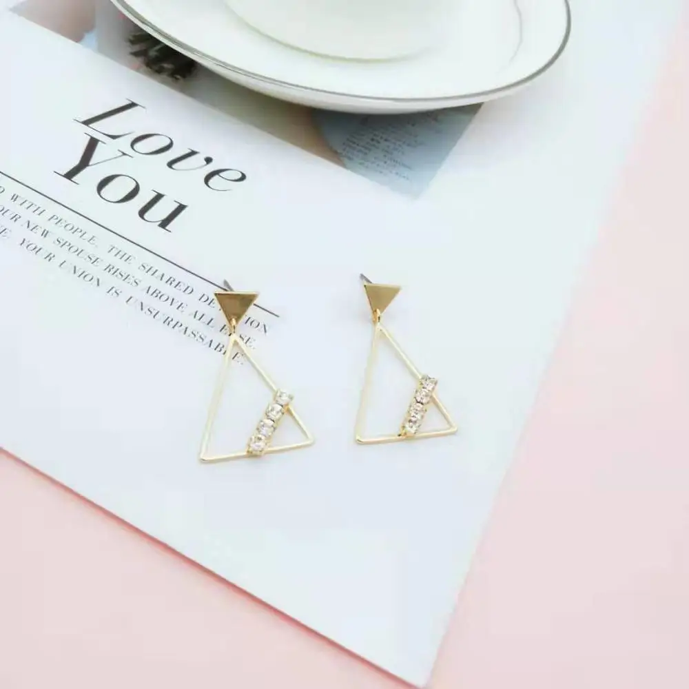 Новое поступление 2020 Золотые серьги модные ювелирные изделия свадебные вечерние