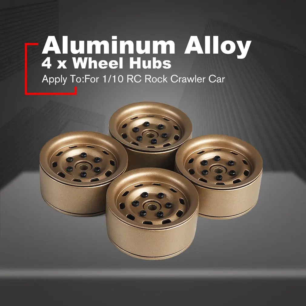 4 шт. Алюминий сплав 1 9 дюймов бисером колеса концентратора 12 мм Hex тяжелых для 1/10 RC