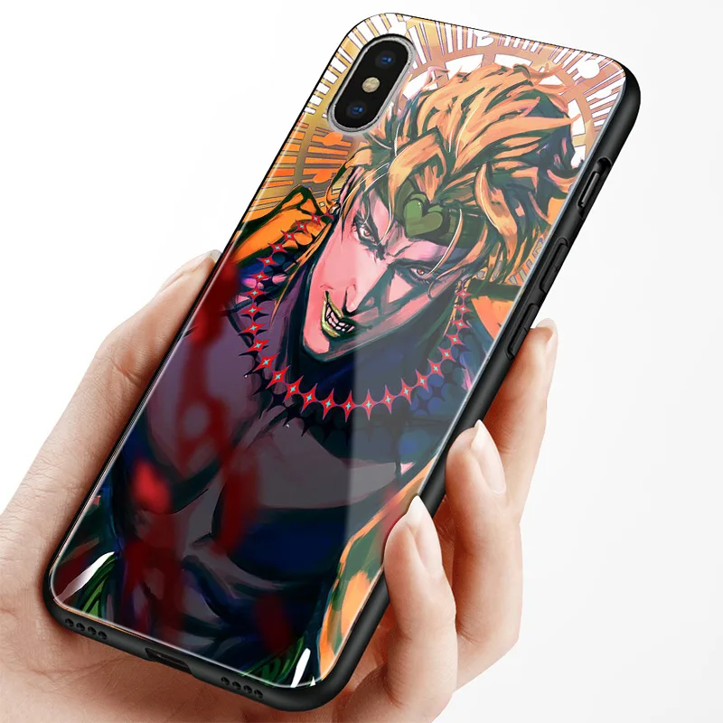 Мягкий силиконовый стеклянный чехол для телефона Dio Brando jojo no kimyou na bouken iPhone 6 6S 7 8 Plus