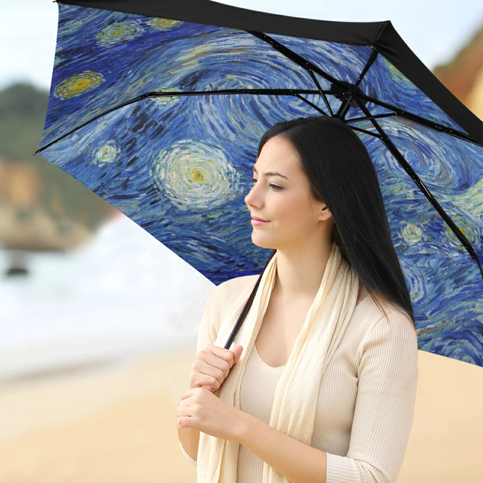 Зонт Ван Гога для масляной живописи солнцезащитный козырек от солнца с защитой