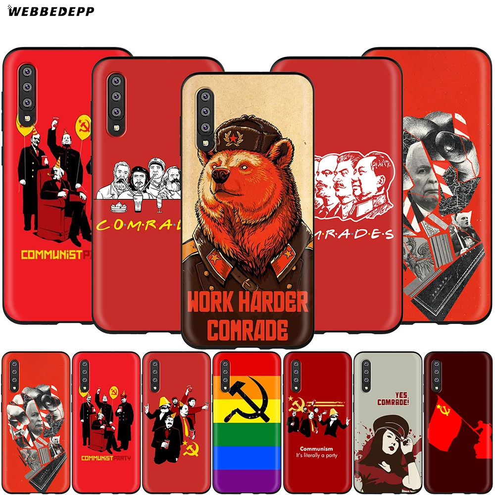 Webbedepp чехлы с коммунистическими друзьями для Samsung Galaxy S7 S8 S9 S10 Plus Edge Note 10 8 9 A10 A20 A30 A40