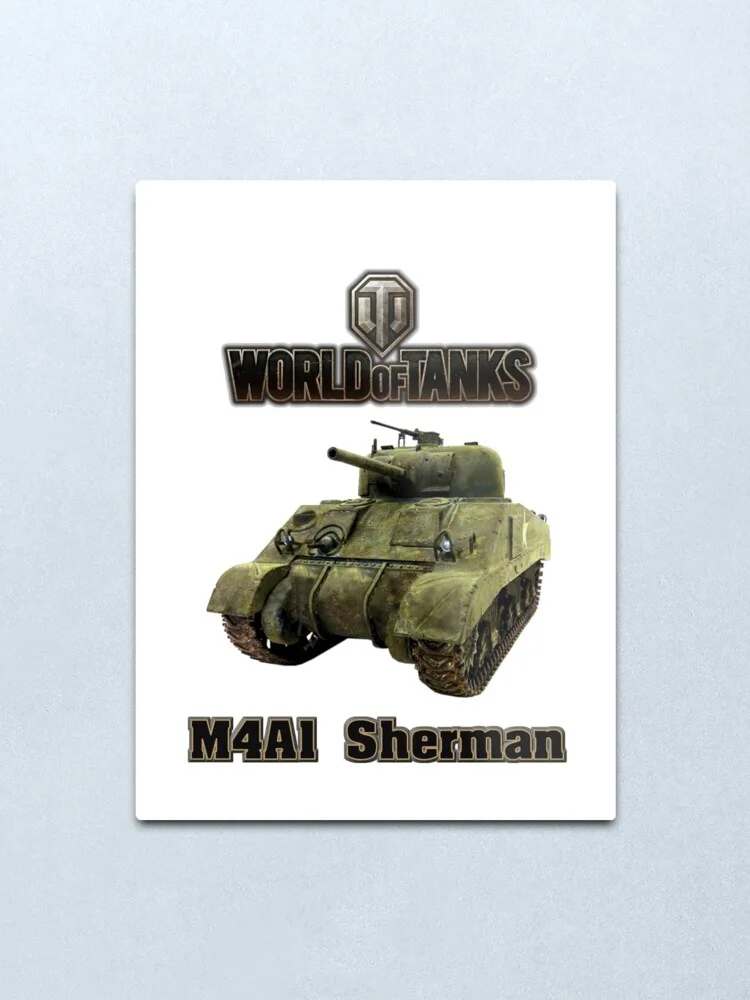 World of Tanks M4A1 Шермана металлические печати жестяная вывеска бар украшение для стен