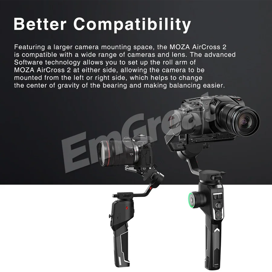 Ручной Стабилизатор Moza AirCross 2 3 осевой стабилизатор и iFocus M для Sony A6500 A6300