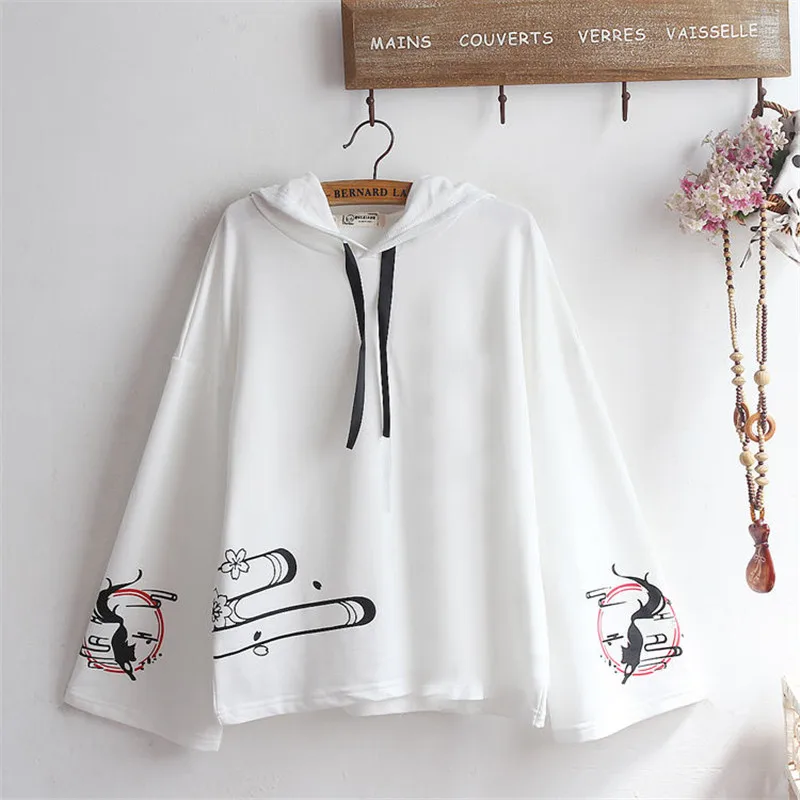 Аниме толстовки с капюшоном и юбка в стиле Харадзюку Fushimi Inari женский весенний