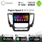 QLED автомобильный DVD авто радио GPS Navi Стерео для Mitsubishi Pajero Sport 3 2016 2017 2018 Android 10,0 8 Core 4G DSP SPDIF 6G + 128G
