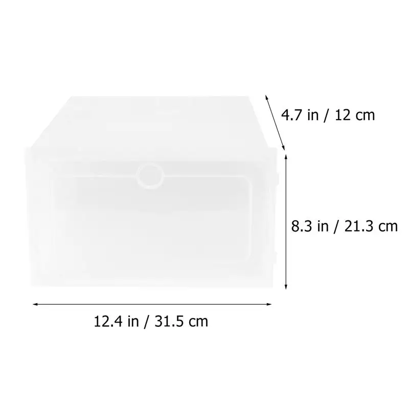 

6PCS Shoes Boxes Thickened Transparent Drawer Case Plastic Shoe Boxes Stackable Box Shoe Organizer Shoebox caja organizadora