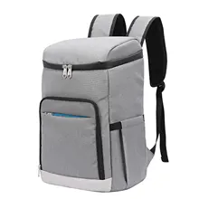 Wear Resistant Lightweight Ergonomic Cooler Backpack Zipper Closure Large Capacity Oxford Cloth Waterproof Leakproof Insulated