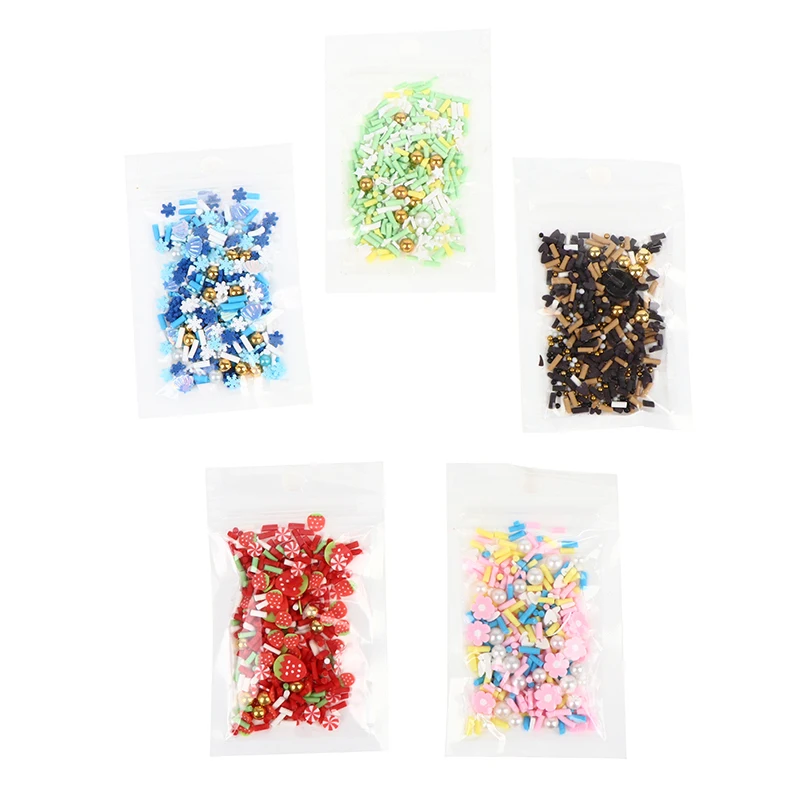 Rebanada de comida de imitaci&oacute;n para decoraci&oacute;n de u&ntilde;as, DIY, 10g, rebanada suave-2
