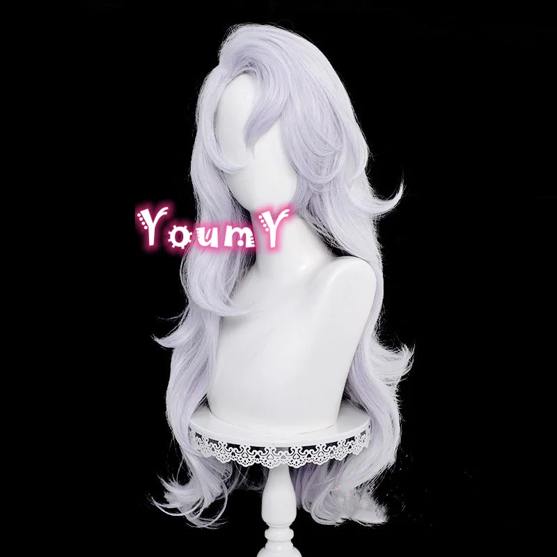 Женский парик годжо Сатору для косплея унисекс 70 см серебристо-фиолетовый