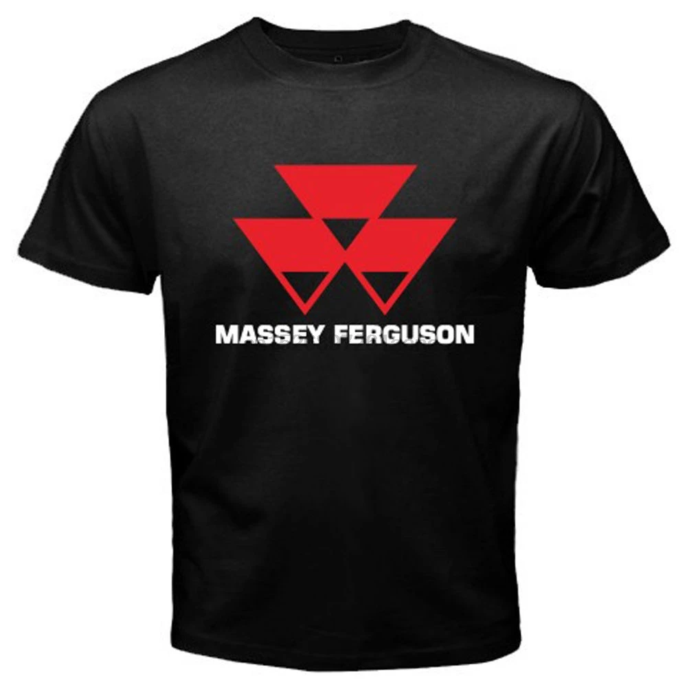 Новинка Massey Ferguson трактор сельское хозяйство Мужская черная футболка размер S 3XL