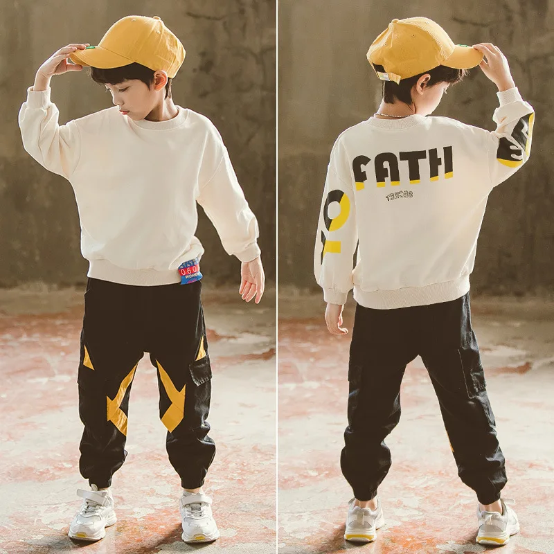 

2 шт./комплект, детский хлопковый костюм с брюками