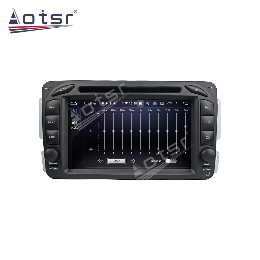 Автомобильный GPS-навигатор для Mercedes-Benz W163/CLK W209 2002 + Android 10 128 ГБ автомобильный