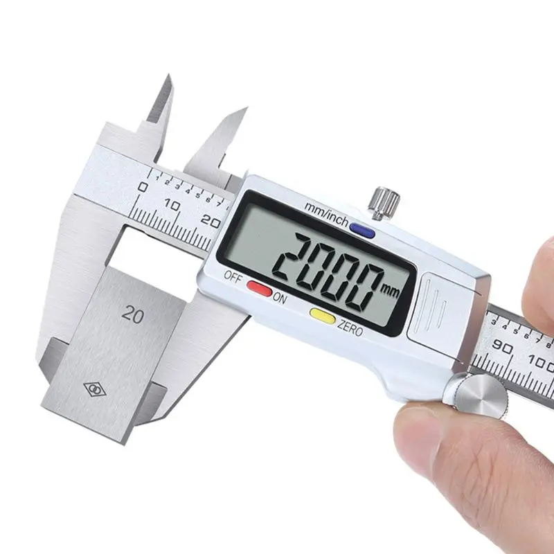 

6Inch/150mm LCD Digital Calipers Stainless Steel Electronic Digital Vernier Caliper Micrometer Measuring Tool