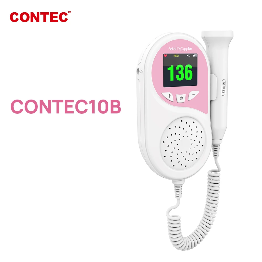 Фото Портативный карманный фетальный допплер CONTEC Baby Care розовый зонд Babysoud C /C1 2 МГц/3 МГц Портативный карманный фетальный допплер CONTEC Baby Care розовый зонд Babysoud C /C1 2 МГц/3 МГц