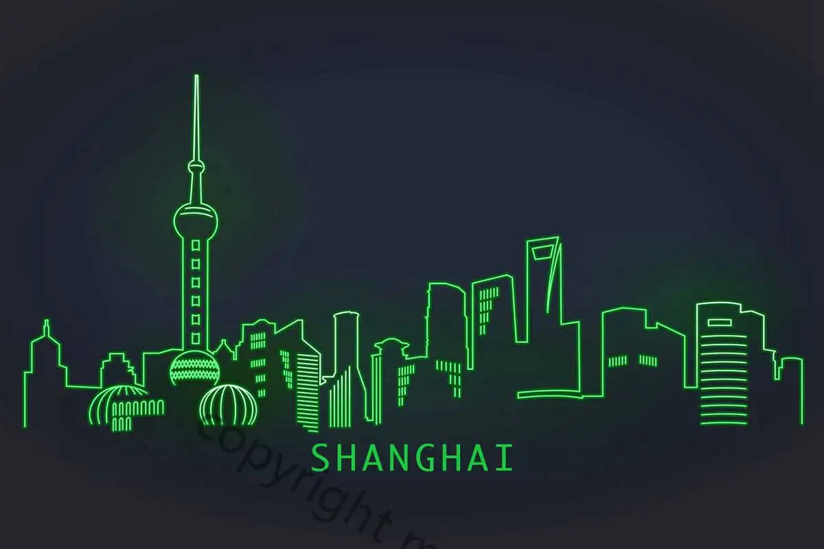 

Винтажная металлическая вывеска Shanghai Neon Skyline в стиле ретро, оловянные таблички, Настенный декор, неоновая вывеска для дома, клуба, мужской пе...