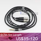LN006444 4,4 мм XLR Сделано в Китае 8 Core OCC серебро смешанные кабель для наушников Audeze LCD-3 LCD-2 LCD-X LCD-XC LCD-4z LCD-MX4 LCD-GX lcd-24