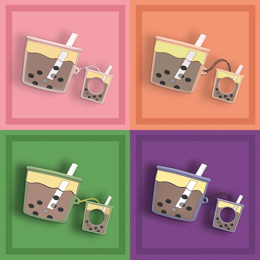 Новинка 3D чехол для наушников Boba AirPods pro 3 милые силиконовые наушники Kawaii с