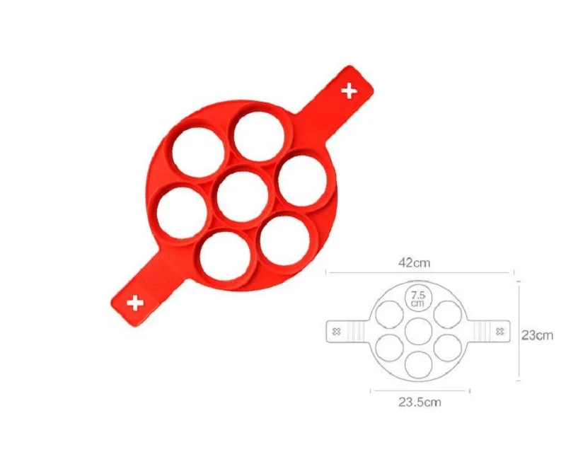 7 отверстий жареное яйцо формы для блинов плесень производитель силиконовые