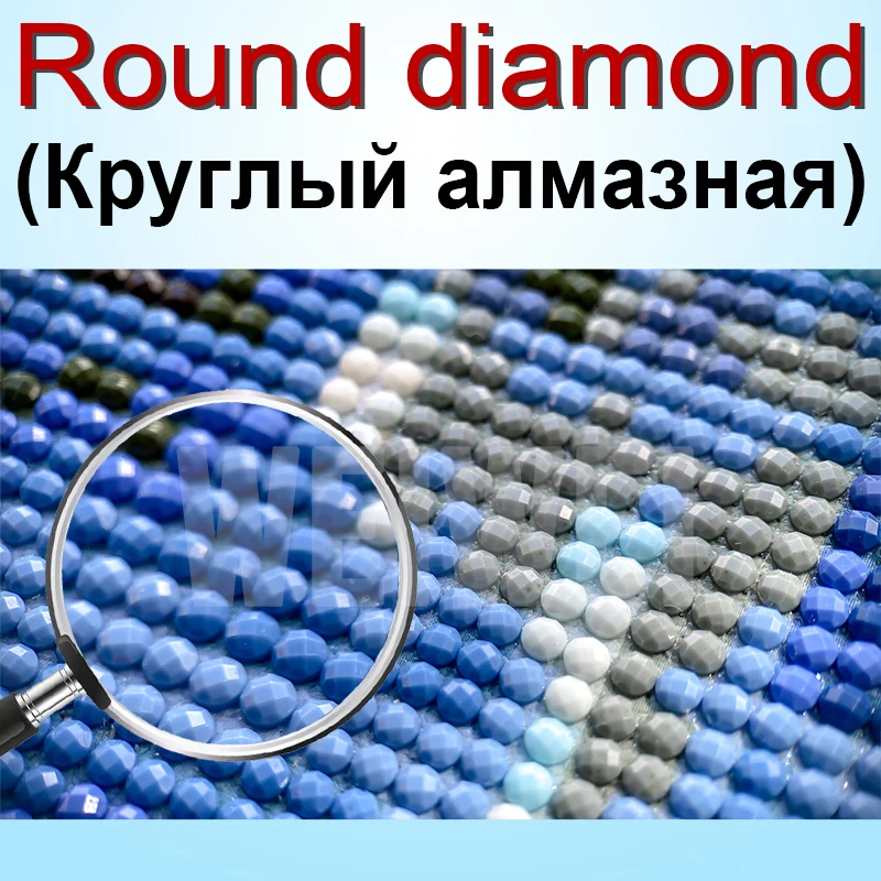 WEIWEI загадочная алмазная живопись аниме Мультяшные наборы для вышивки крестиком