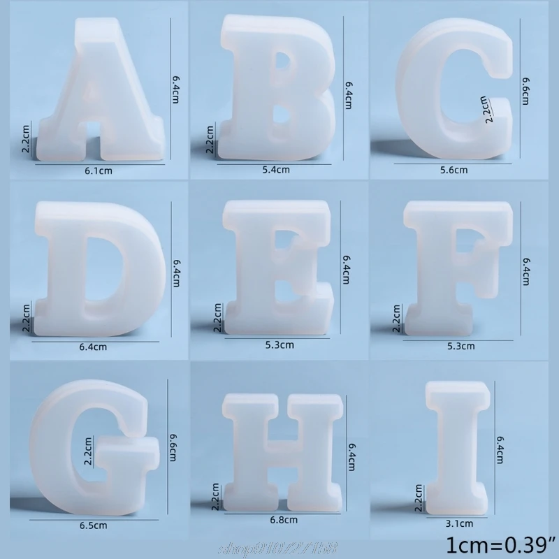 

26 Pcs/Set Letter Decorations Silicone Mould DIY Crafts Jewelry Making Tool English Alphabet Crystal Epoxy Resin D24 20 Dropship