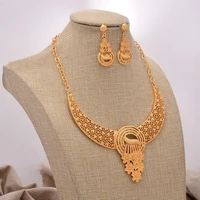 african jewelry set nigerian wedding for women heart bridal african gold color jewelry set dubai necklace earrings bride gift