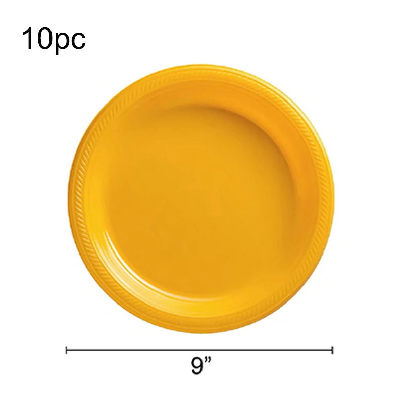 Костюм 10 человек Высокое качество штамповка одноразовый желтый набор