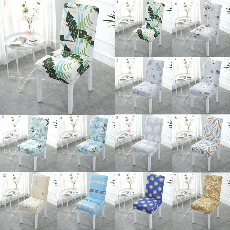 

Nordic Style Chair Cover Elastic Dining Table Chair Dust Cover One-Piece Modern Living Room Dustproof Spandex Universal Seat