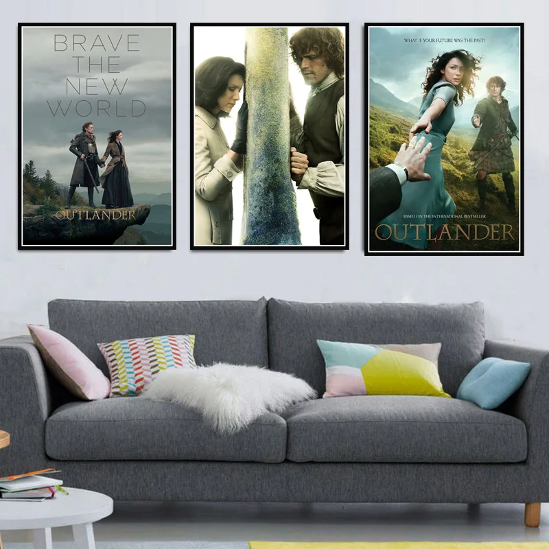 

Poster And Prints Hot Outlander TV Series Show Movie Film Gift Canvas Oil Painting Art Wall Pictures For Living Room Home Decor