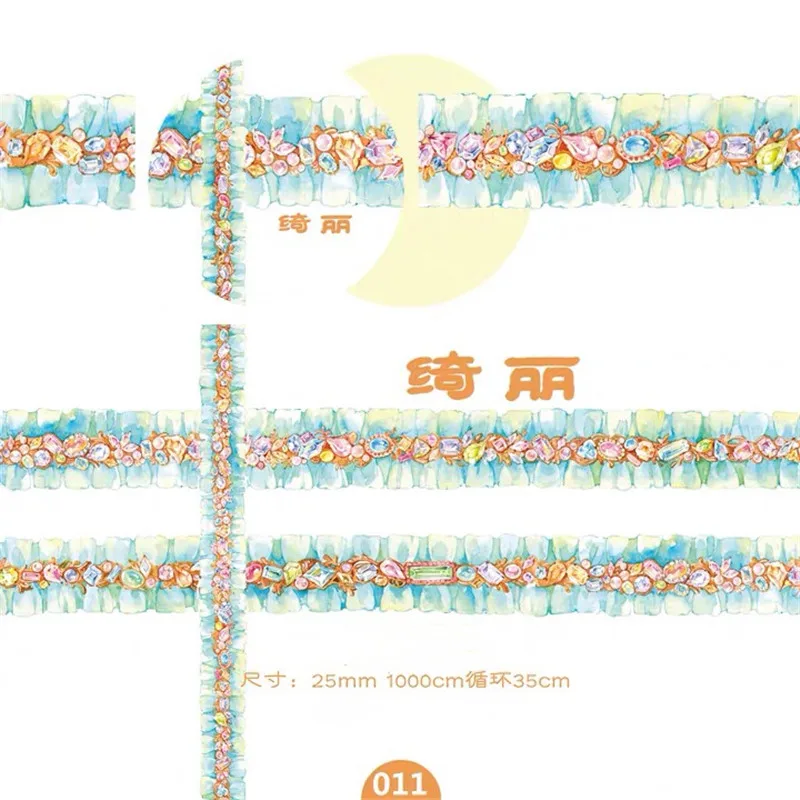 

Beautiful Lace Washi Tape Planner DIY Scrapbooking Card Making Sticker