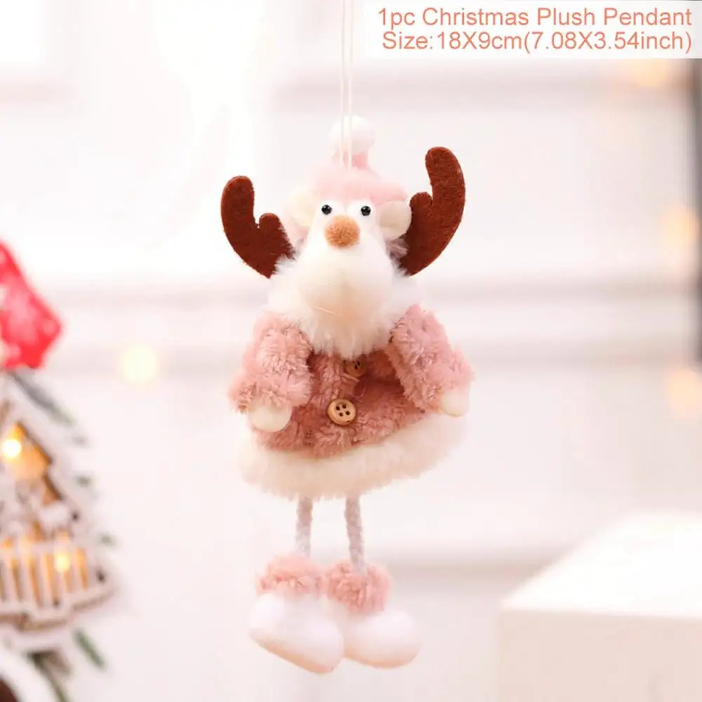 Christmas Doll 11 QIFU Diy деревянное украшение "Лось" Рождественские украшения для дома рождественские украшения Navidad подарки для детей счастливый год - Цвет: Christmas Doll 11
