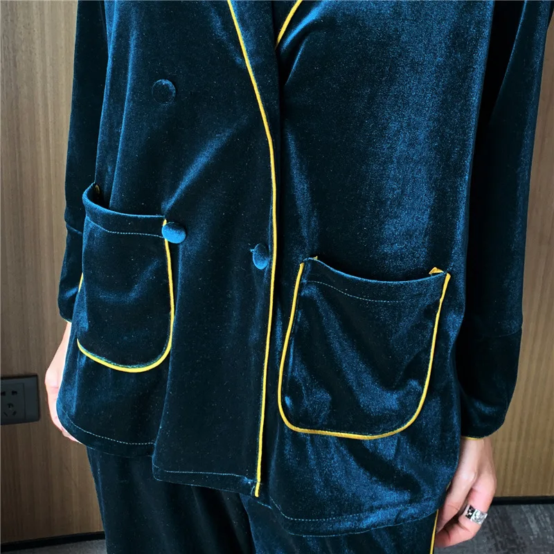 Корейский стиль женские пижамные комплекты брюки женская ночная рубашка халат