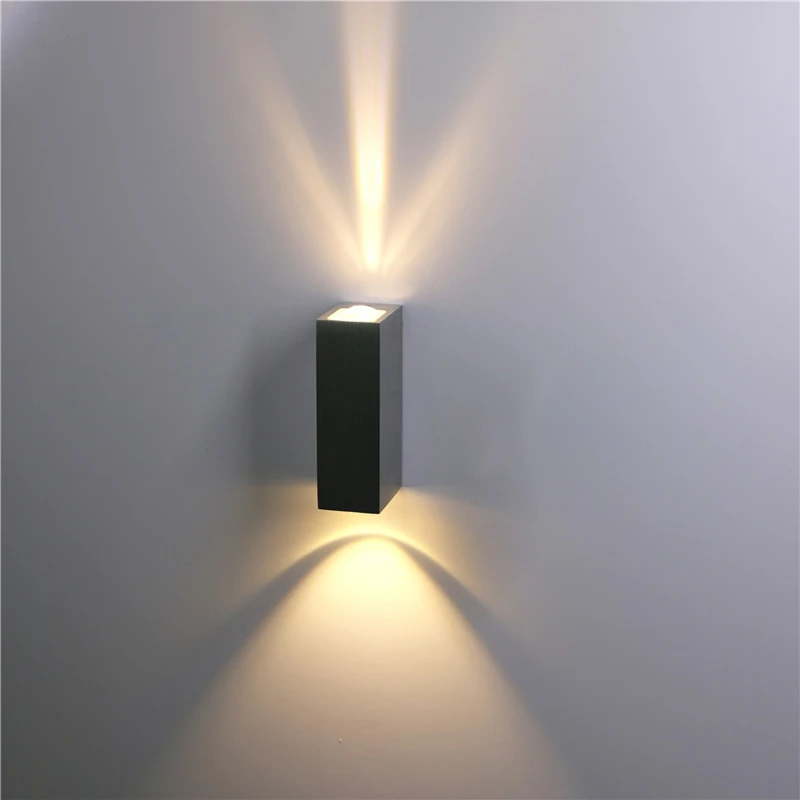 Открытый водонепроницаемый светодиодный настенный светильник алюминиевый