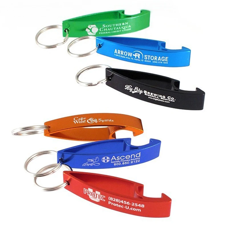 Пользовательский логотип металлический алюминиевый открывалка для бутылок