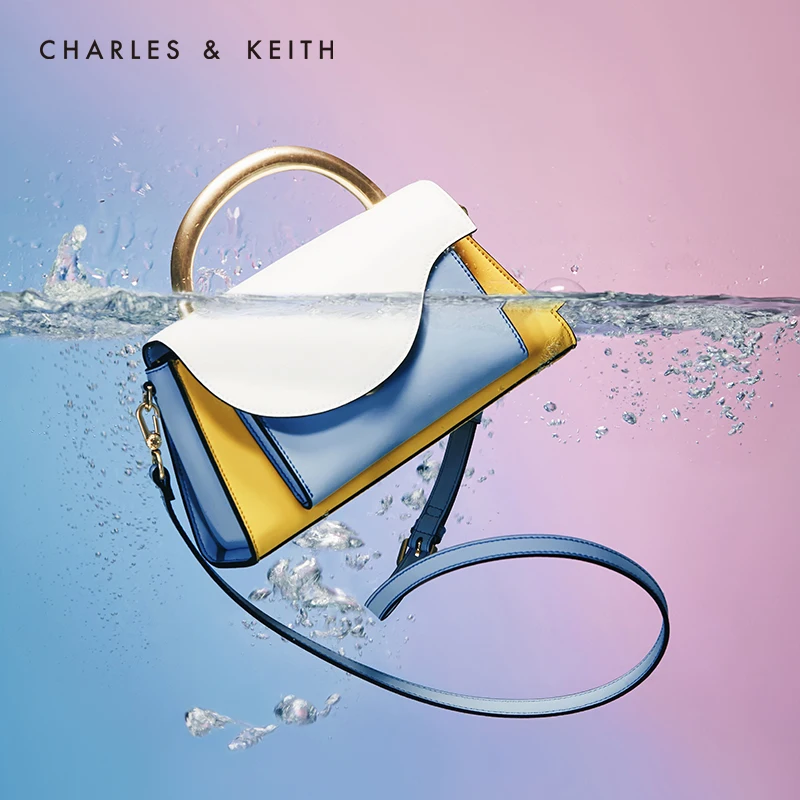 CHARLES＆KEITHНовинка на Лето2020CK2 50270490 Женская Сумка Плечо с Откидной крышкой ручная