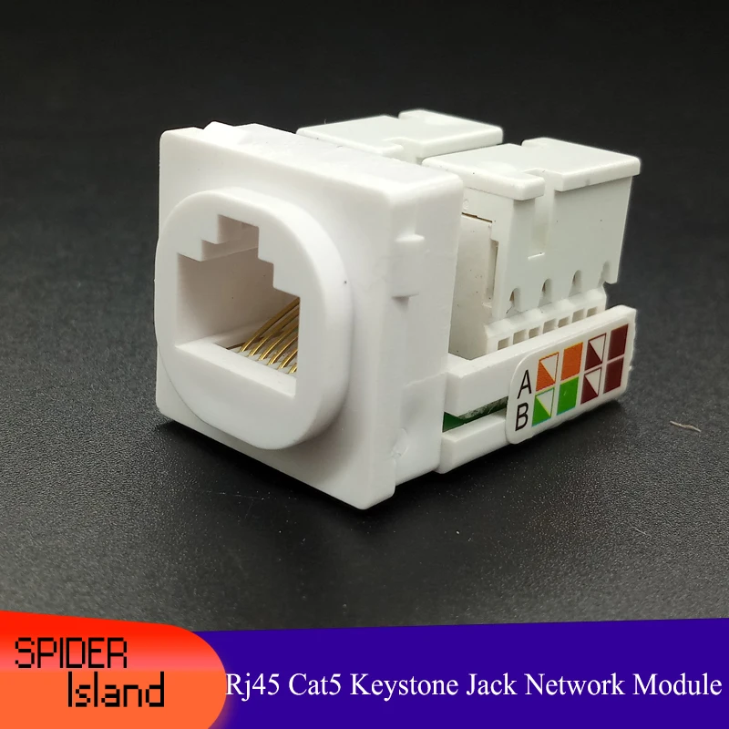 Module Computer Amp Type Round Head CATE5 keystone Jack RJ45 Connector Panel Network Cable | Компьютеры и офис