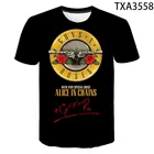 Летняя 3D Футболка с принтом Guns N Roses, Каратель для мужчин, женщин, детей, модная уличная одежда, футболка для мальчиков и девочек, крутые топы, футболки, топы