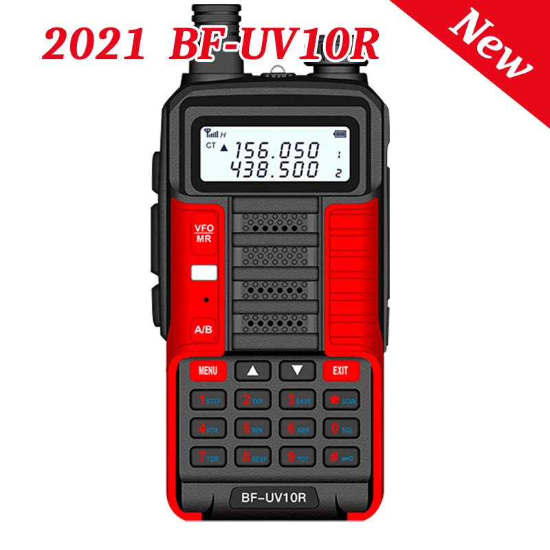 2021 BaoFeng UV 10R V2 плюс мощный иди и болтай Walkie Talkie CB радио коротковолновым приемником